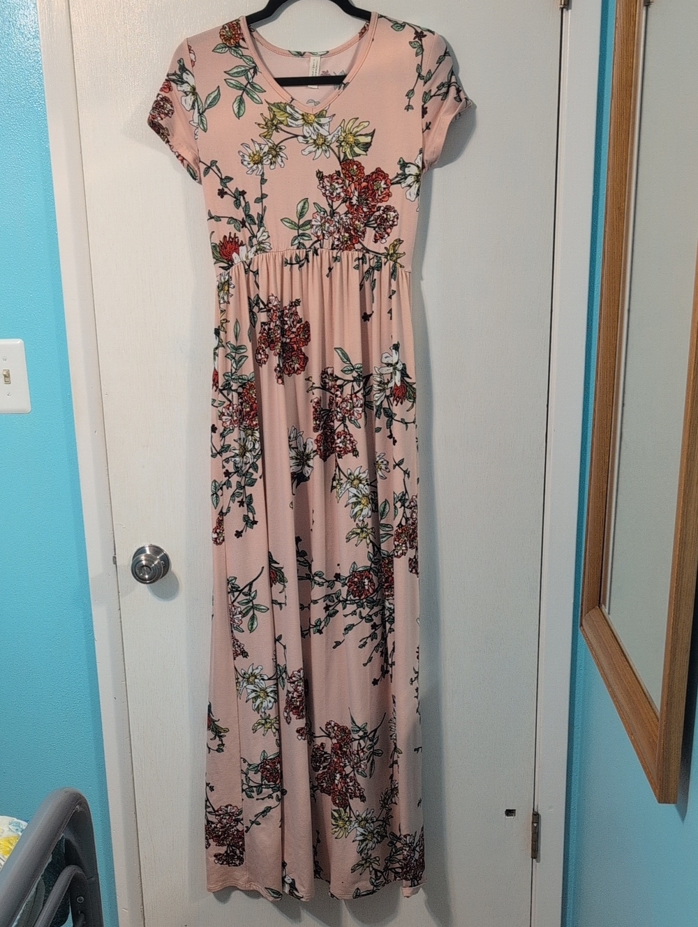 Flamingo Urban Pink Floral Label Dress